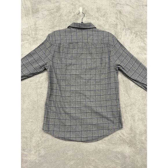 PENGUIN HERITAGE SLIM FIT MENS GREY POCKET FLANNEL BUTTON UP SHIRT - Picture 5 of 8